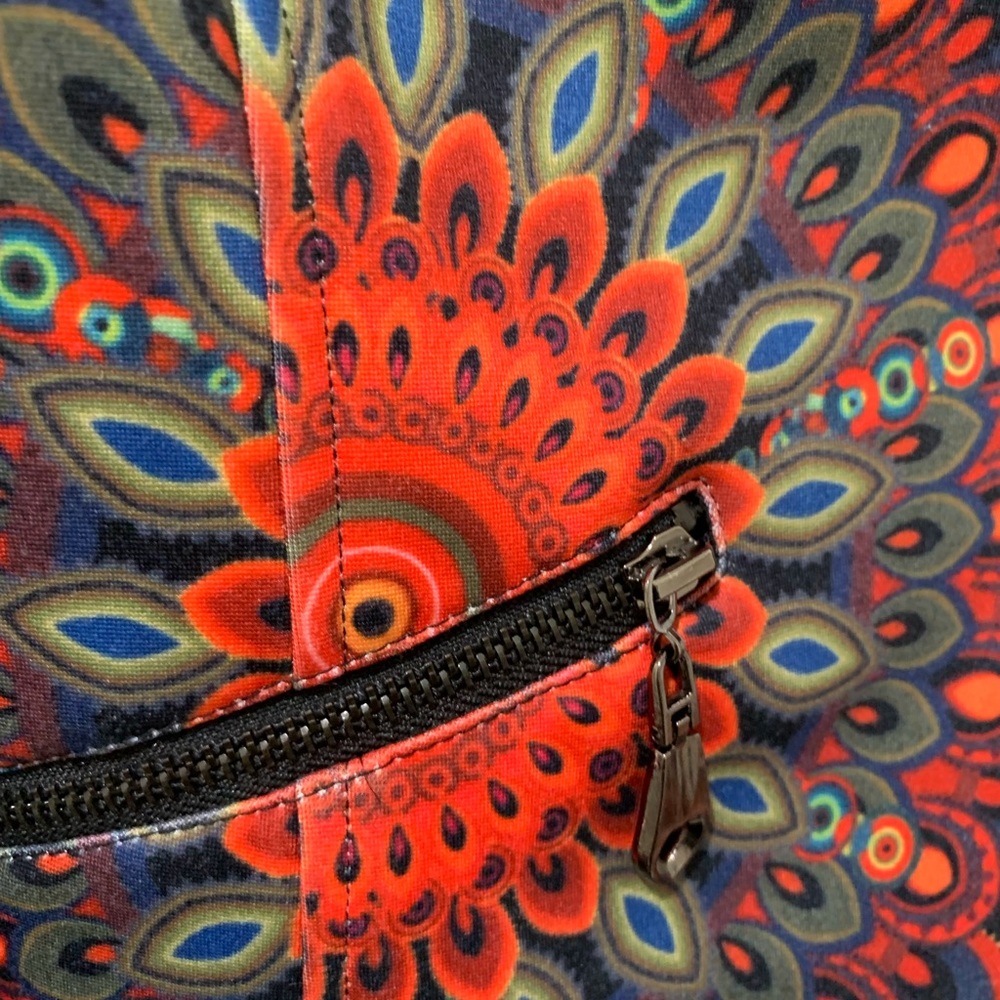 Ravel Women's Black Blazer with Red and Blue medallion print - Picture 9 of 16